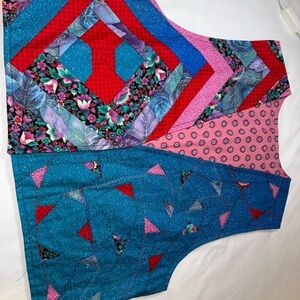 Handmade Colorful Patchwork Women's Vest